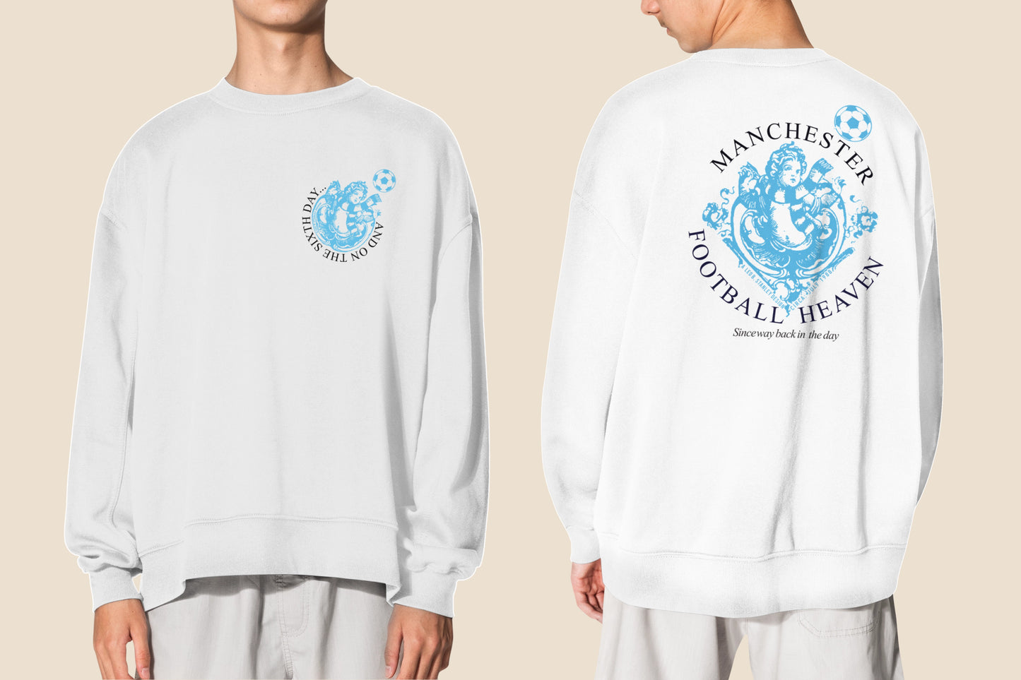 6th Day Football Heaven Sweatshirt Sky Cherub