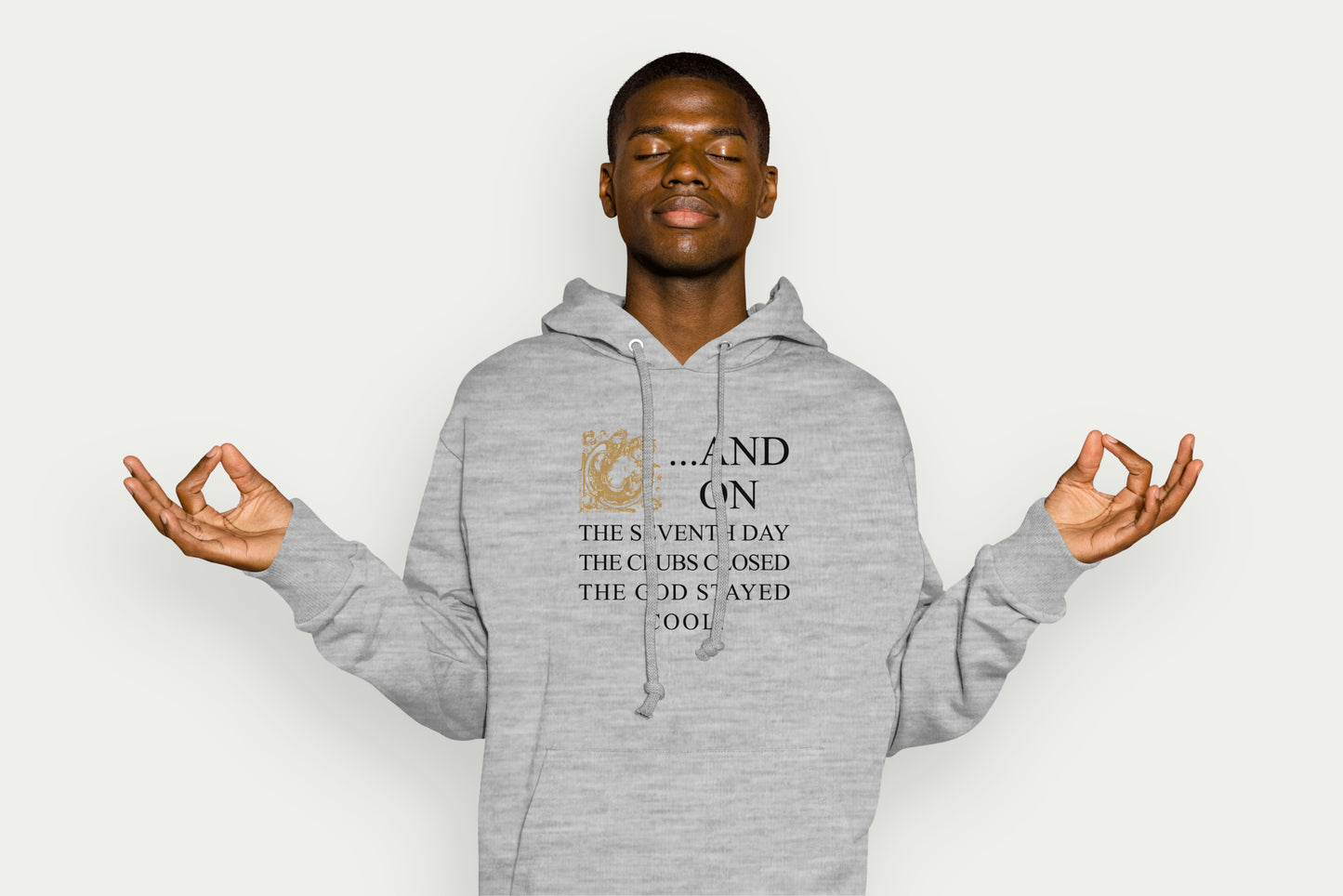 ...And on the 7th Day Hoodie Gold Cherub