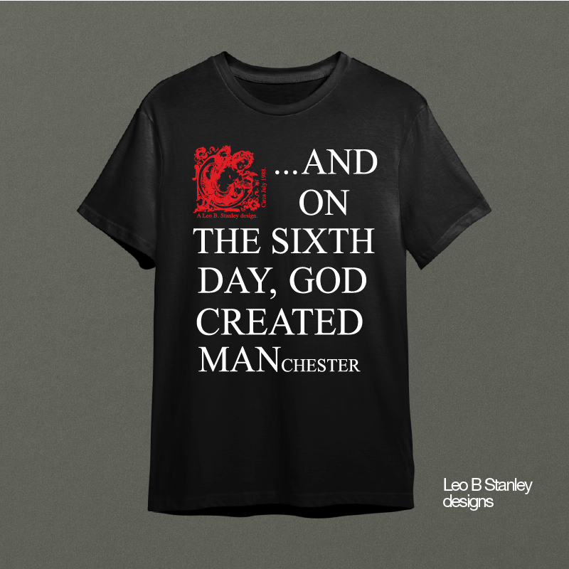 On the Sixth Day T-Shirt Black with Red Cherub