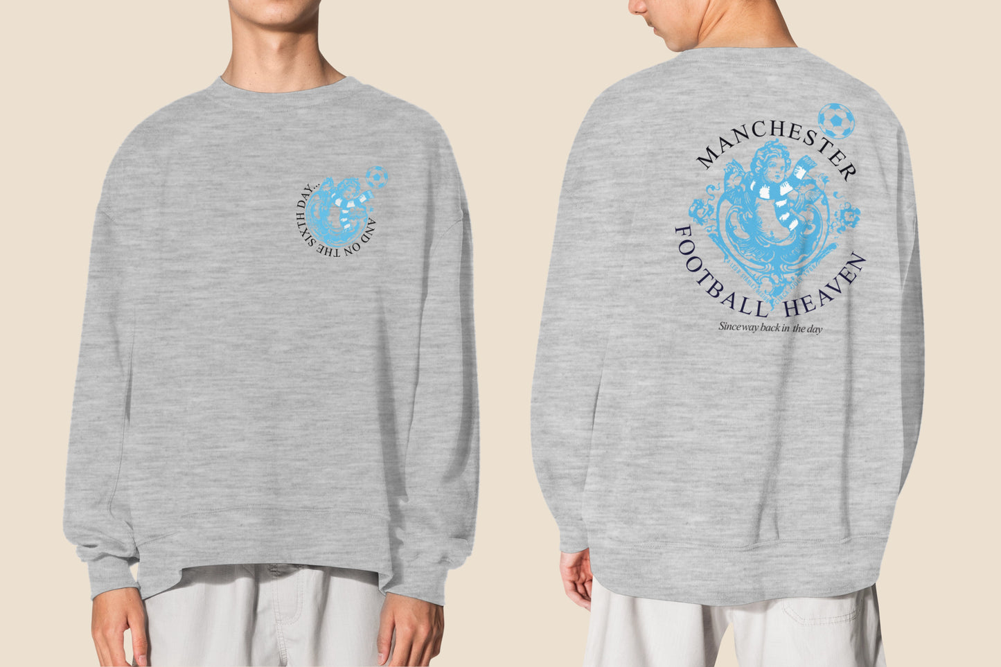 6th Day Football Heaven Sweatshirt Sky Cherub