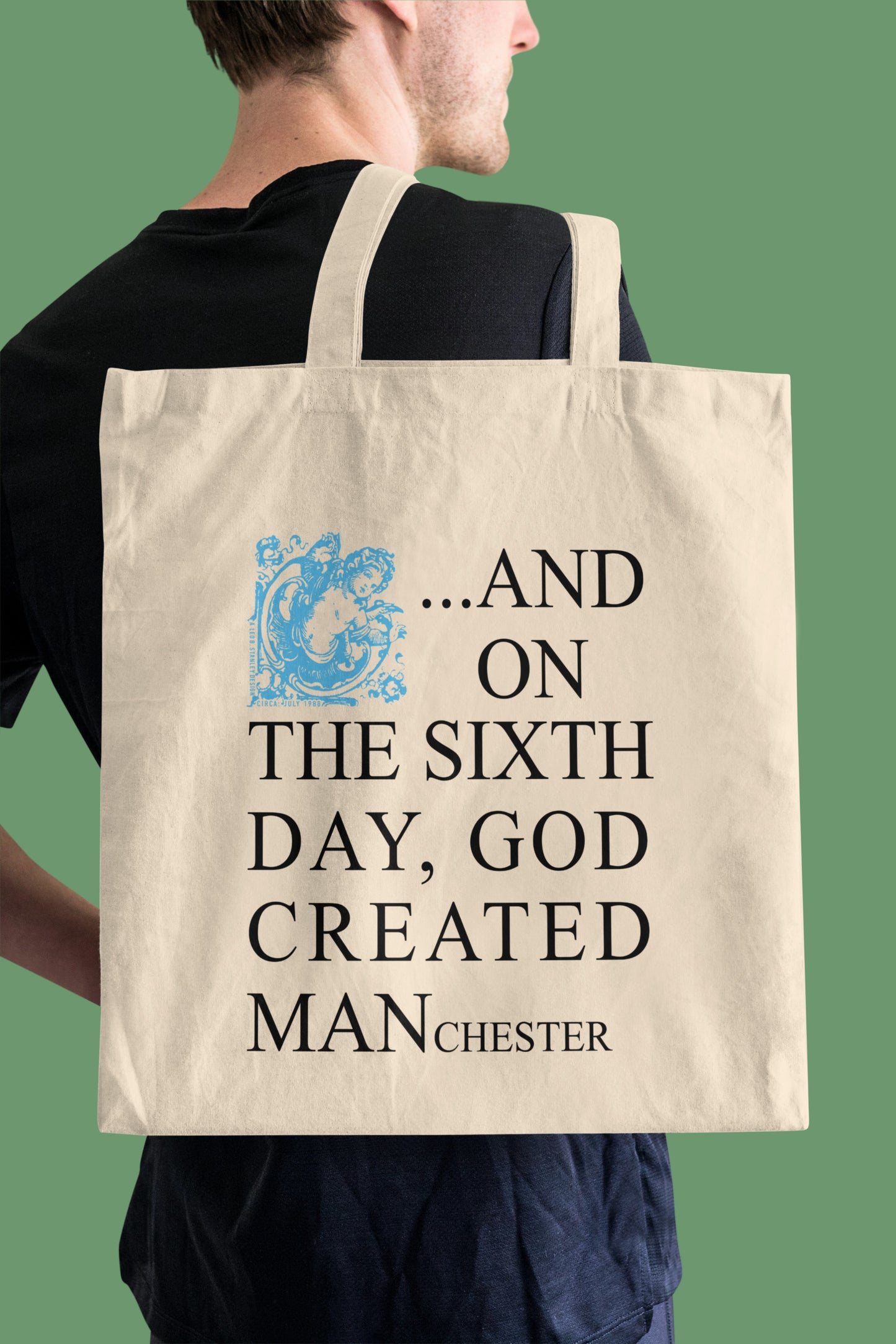 And On The Sixth Day Tote Bag - Sky Cherub