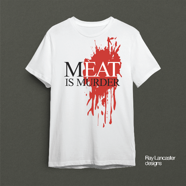 MEAT IS MURDER - SMITHS INSPIRED T SHIRT – MCR 11 MEAT IS MURDER - SMITHS INSPIRED T SHIRT – MCR 11