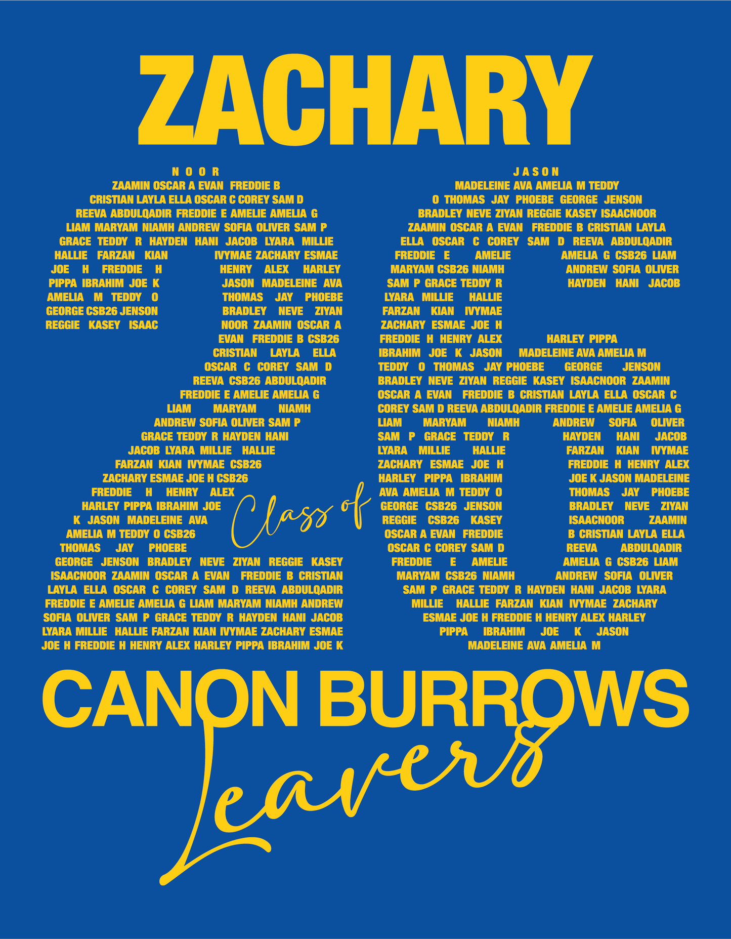 Canon Burrows Leavers Hoodies 2026