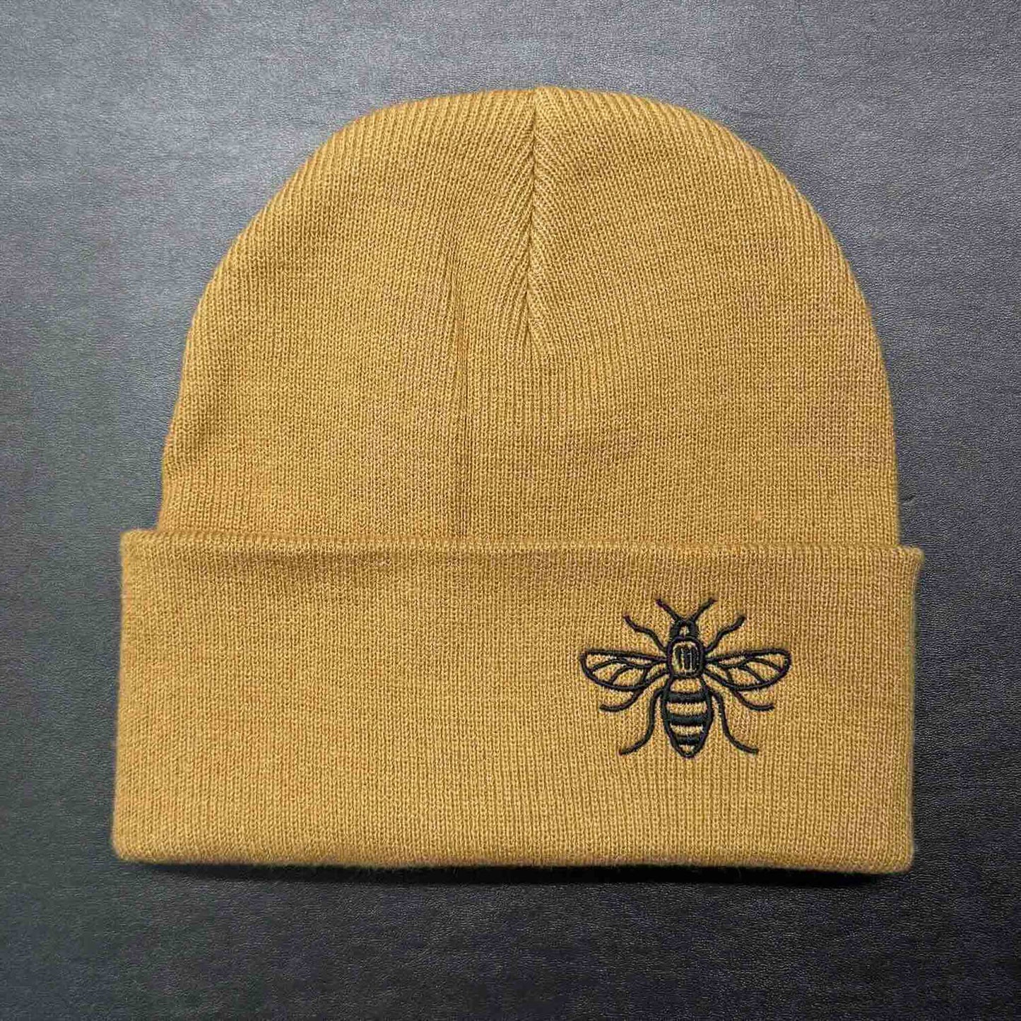 Manchester bee Beanie Hat Biscuit
