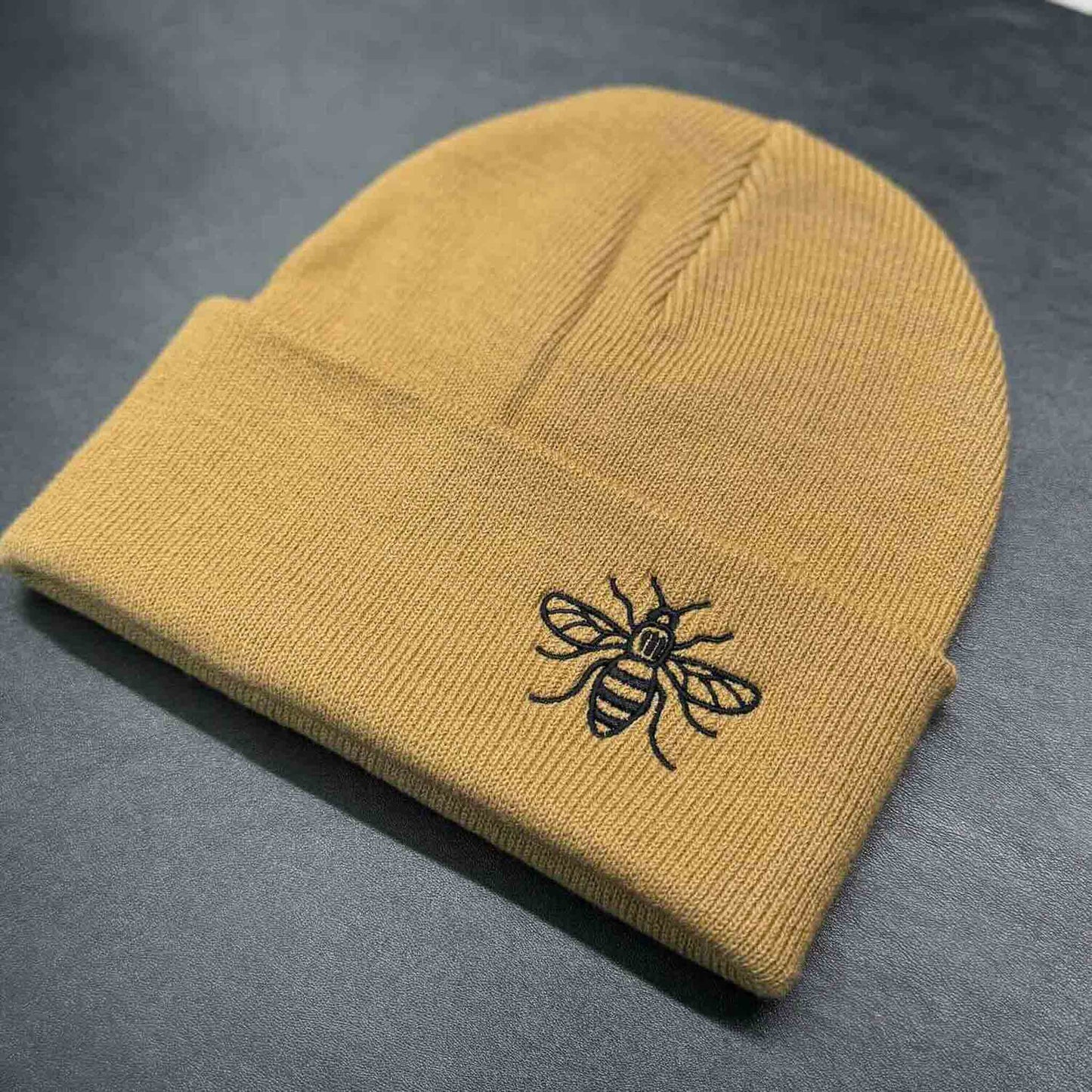 Manchester bee Beanie Hat Biscuit
