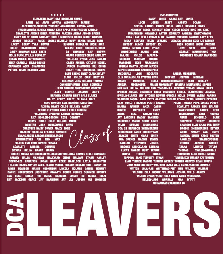 Denton Community Academy school leavers hoodie 2026