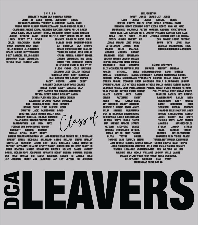 Denton Community Academy school leavers hoodie 2026