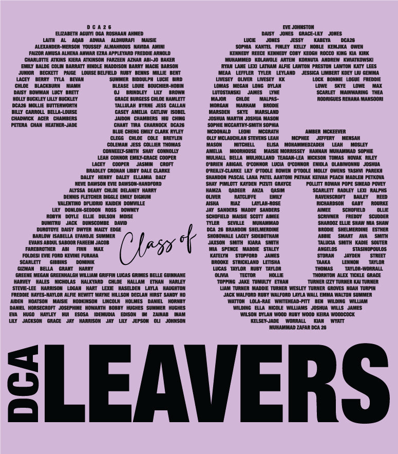 Denton Community Academy school leavers hoodie 2026