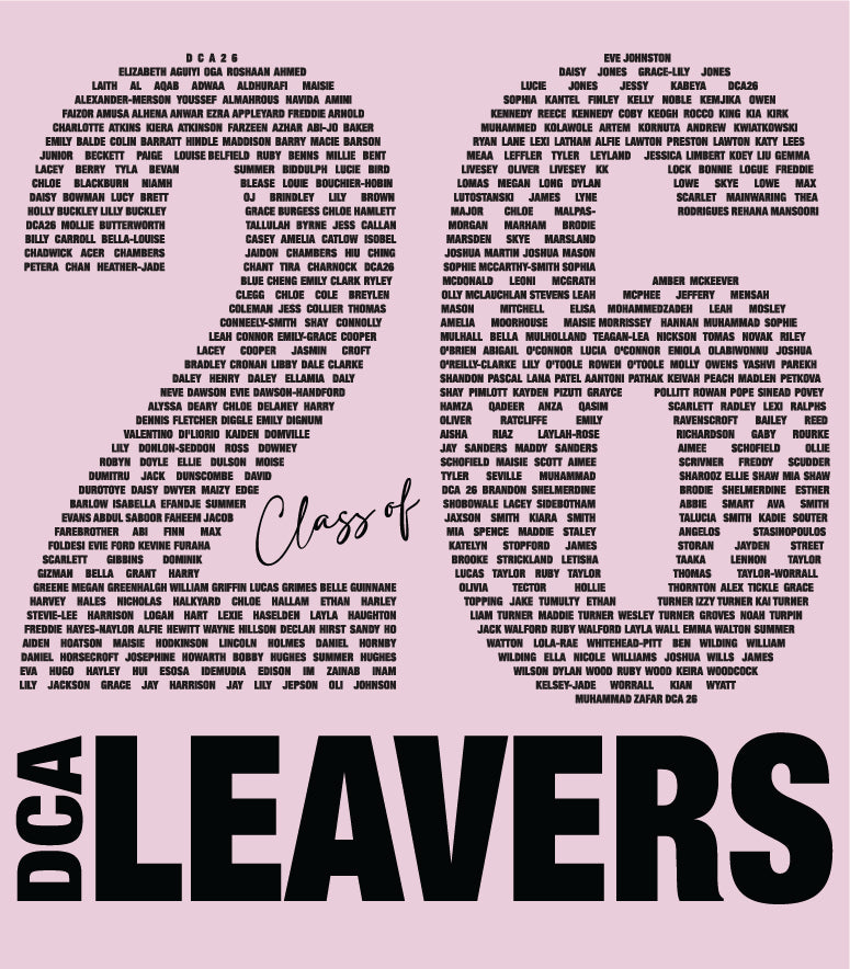 Denton Community Academy school leavers hoodie 2026